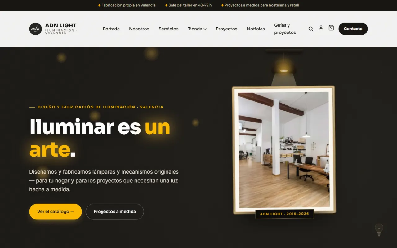 Diseño y Fabricación de Lámparas – Adn Light