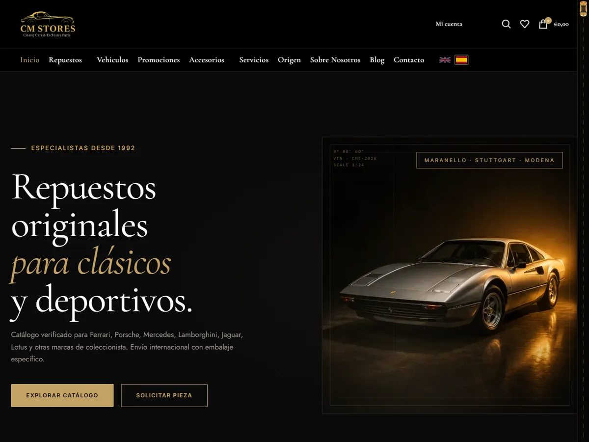 Recambios para Coches Clásicos y Deportivos – CM Stores