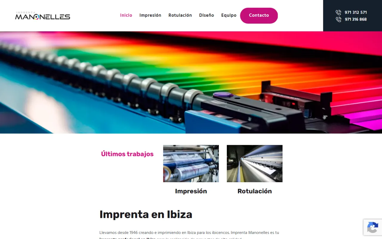 Servicios de Impresión y Diseño en Ibiza – Imprenta Manonelles