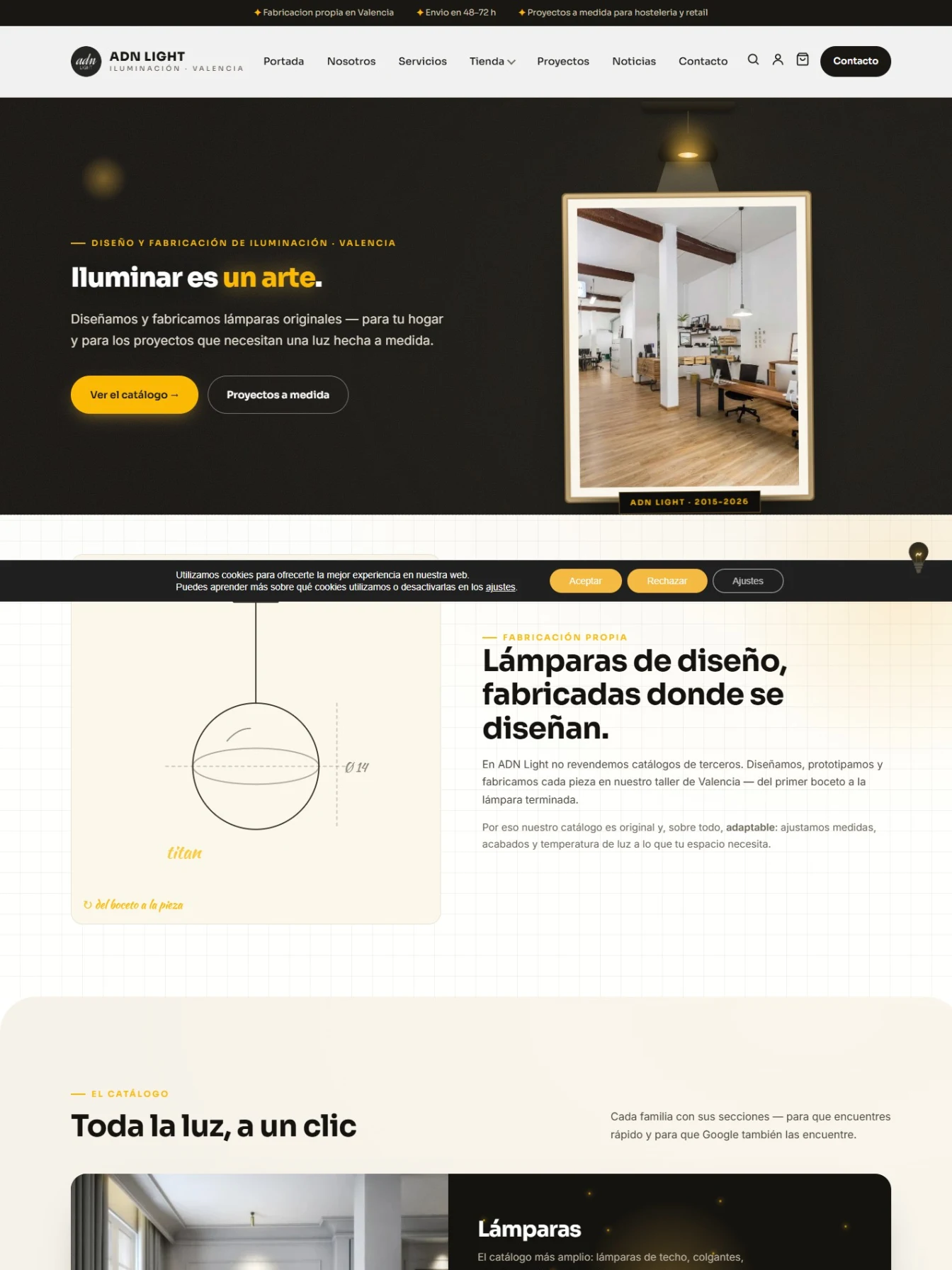 ADN Light — rediseño