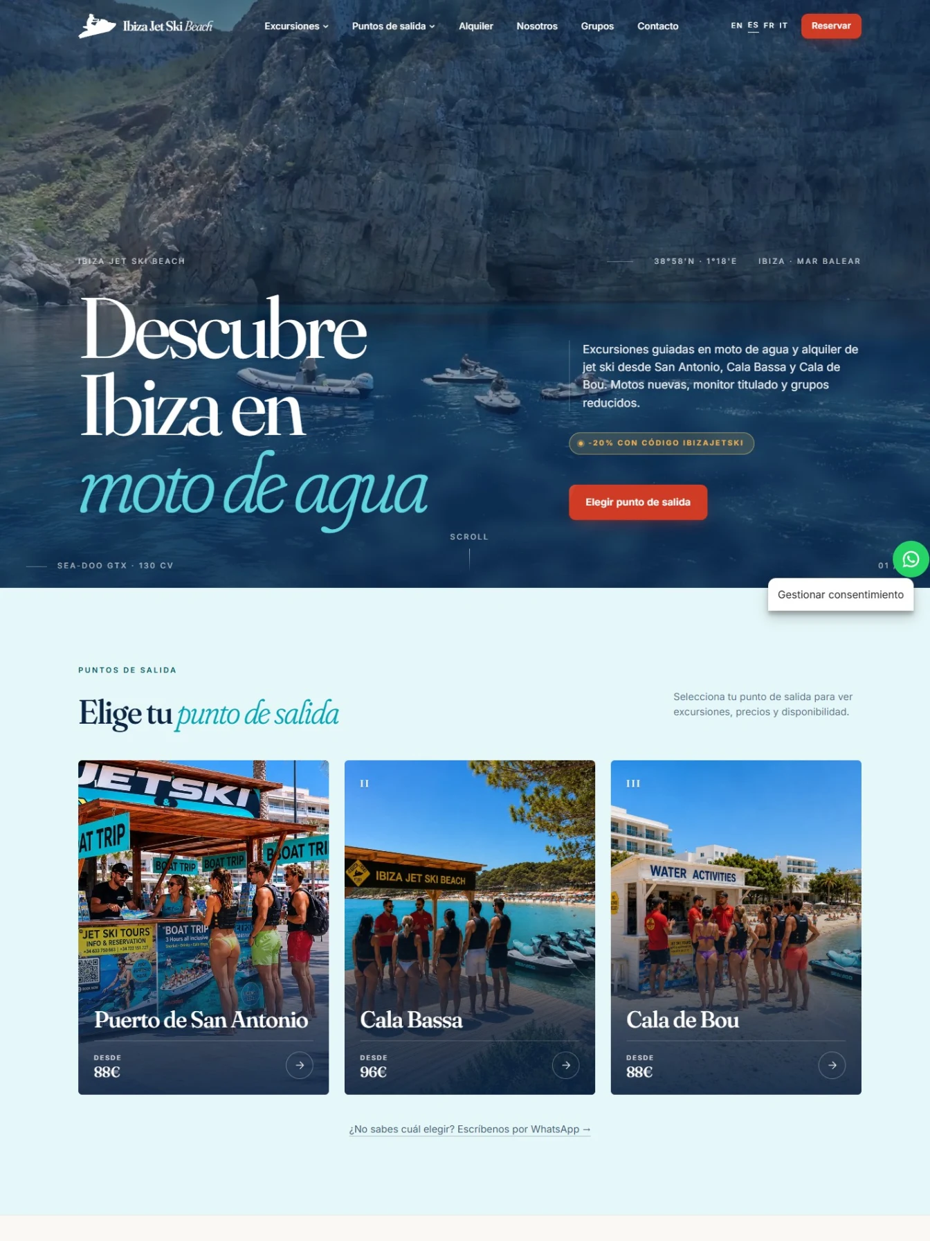 Ibiza Jet Ski Beach — rediseño
