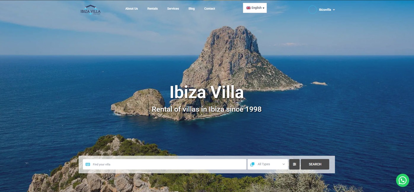 Diseño web Ibiza Villa